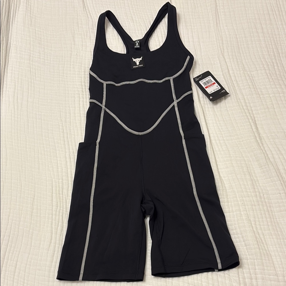 Under Armour Black Jumpsuit with Gray Accents